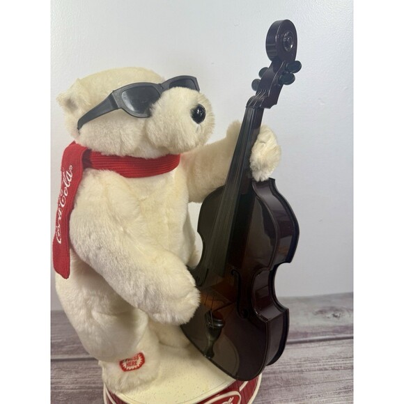 Vintage Coca-Cola Animated Jazz Polar Bear Playing 1990's  Jazz Music Coke - Picture 6 of 17